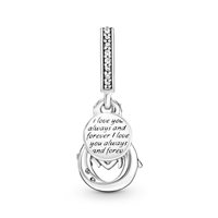 Charm Pandora Donna Pandora Moments in Argento Cubic Zirconia 791468C01 - 791468C01